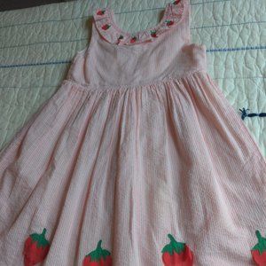 Mini Boden Strawberry Dress New